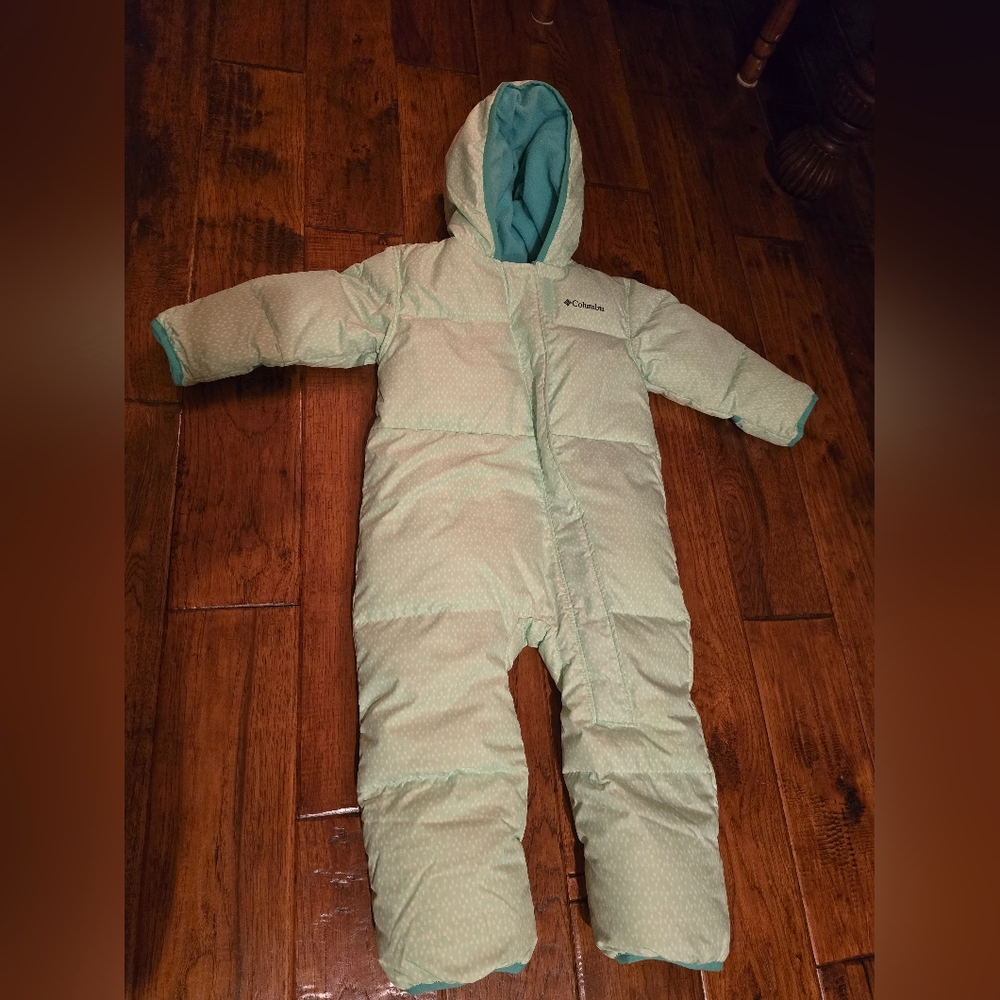 Columbia Light Green Infant Snowsuit